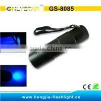 GS-4002 aluminium + ABS outdoor led light stretch zooming camping flashlight torch