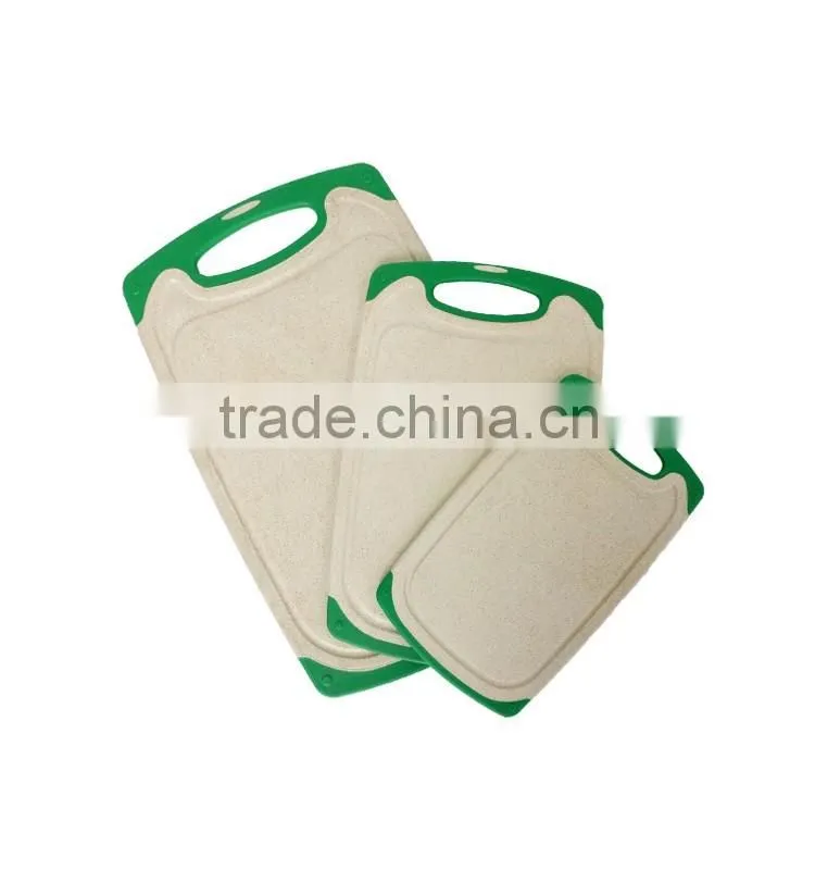 2016 new design natural wholesale eco friendly bamboo fibre cutting board set