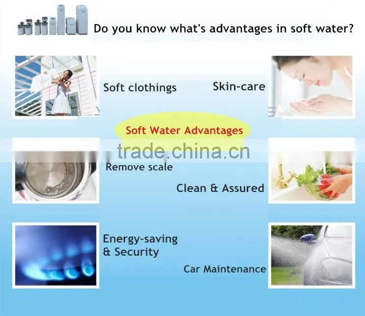 Soft water no scale skin-care 500L 1000L 2000L water softening filter