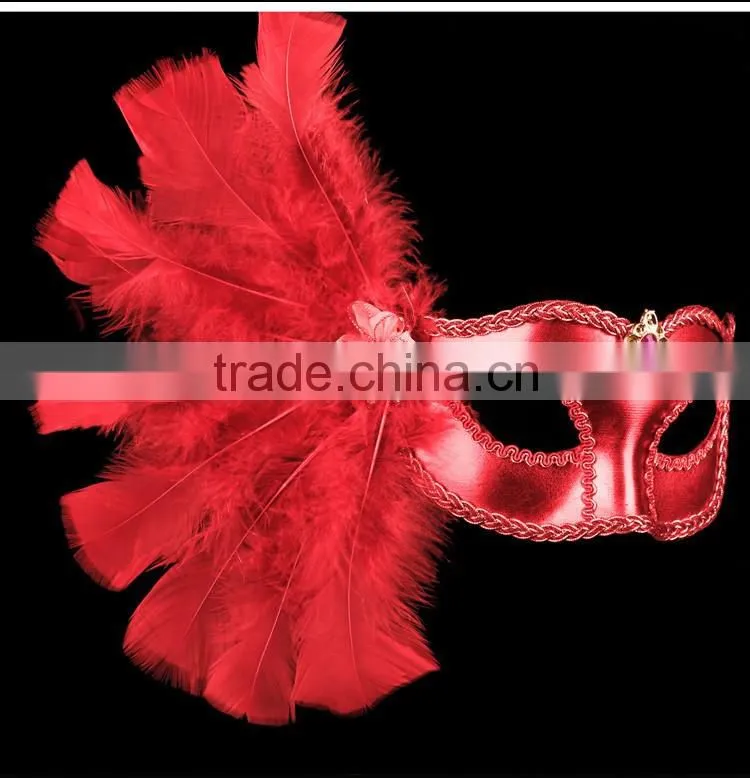 Carnival masks paty masks half feather mask