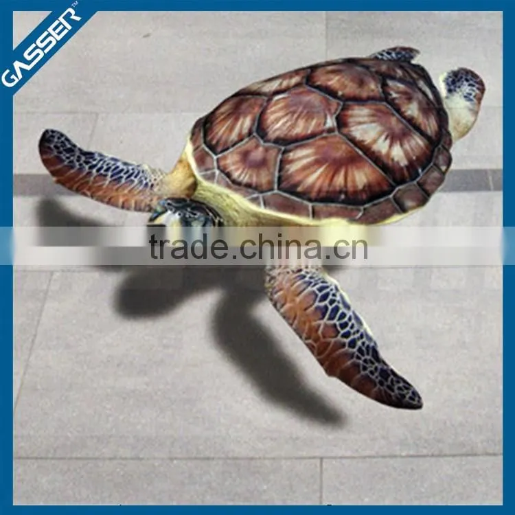 2016 new fashion modern 3d floor tile stickers laminate