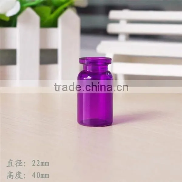 colored glass bottle
