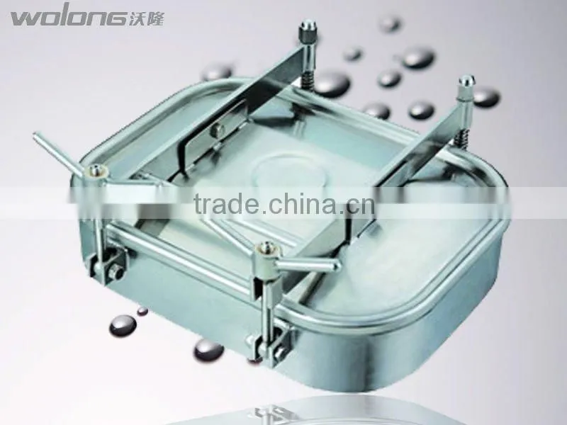 sanitary stainless steel tank manhole cover round