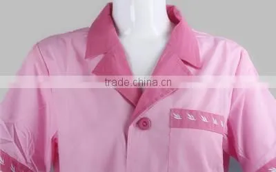 Women Short Sleeve Nurse Hospital Uniform Dress