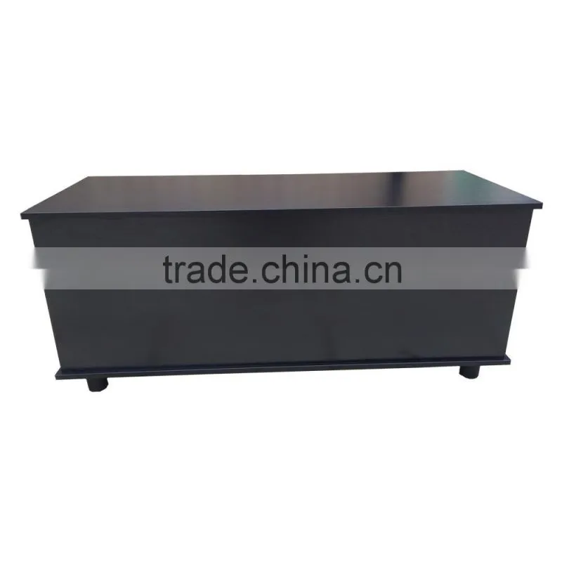 Large Three Colors Wooden Black Ottoman Storage Chest with Lid - Trunk, Chest, Bedding Box