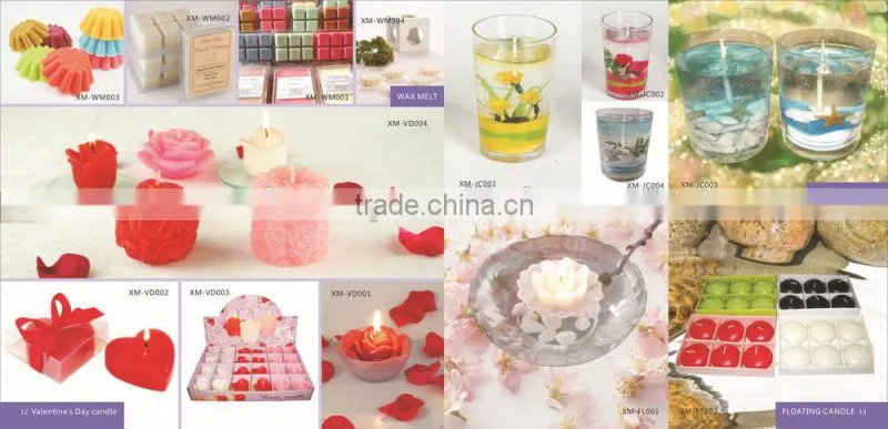 1 day memories tin candle heart shape 5.5x2.5cm Height XM-T009