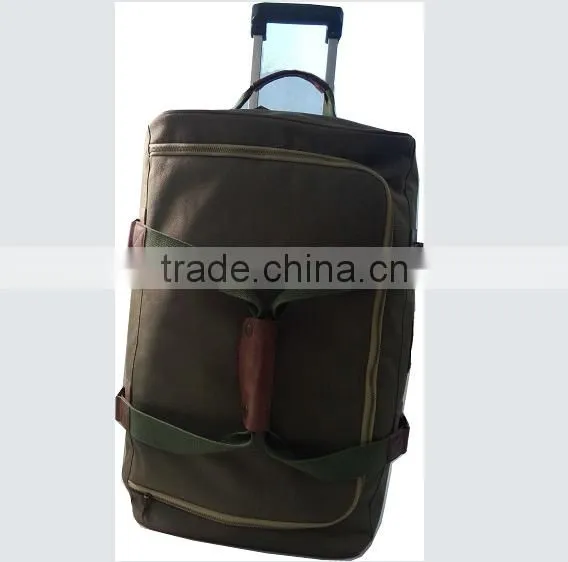 2015 wholesale polyester military trolley travel bag of latest designs