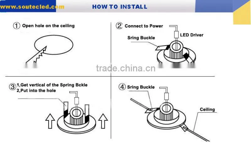 China interior LED Ceiling Lamp 18W with CE RoHS SAA Certification