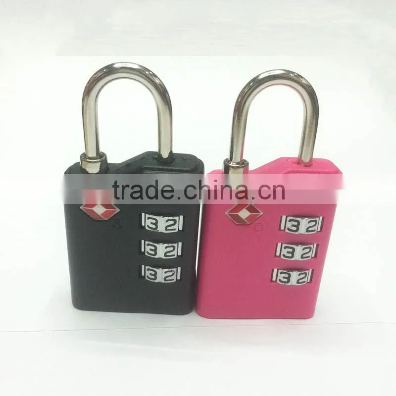 2015 new design whoesale price 3 code tsa code padlock