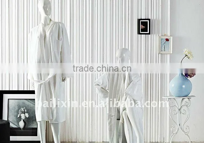 100% cotton hotel terry bathrobe
