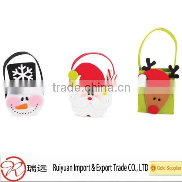 2016 Alibaba Website fashional design felt Christmas basket for sale