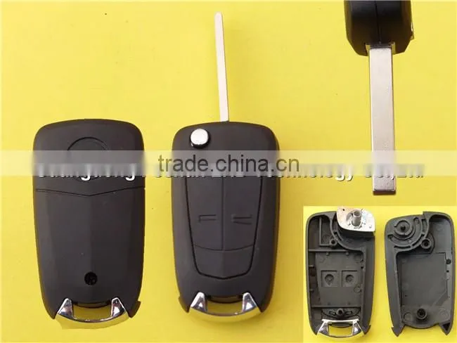2 Buttons Modified Remote Flip Key Blank Shell for Chevrolet Epica with left blade