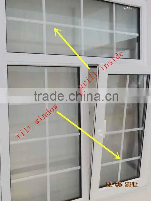 foshan wanjia pvc brown tilt windows and doors