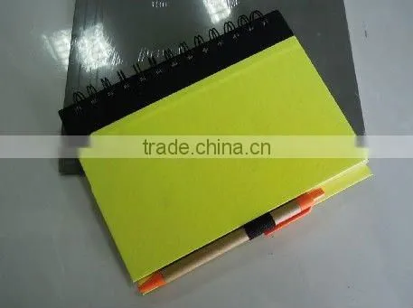 Recycled with a ballpen colorful composition cheap notebook