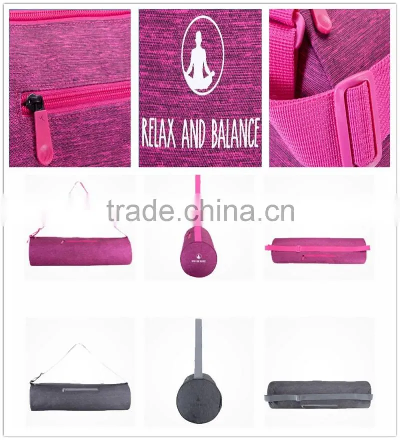2016 China new custom design high quality waterproof yoga mat bag