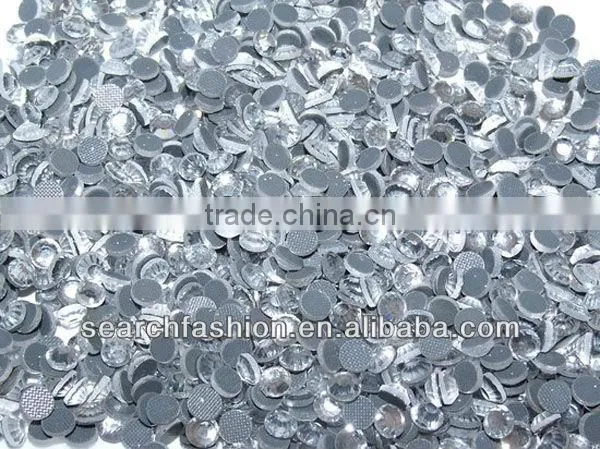Special design hot fix rhinestones motif on dress
