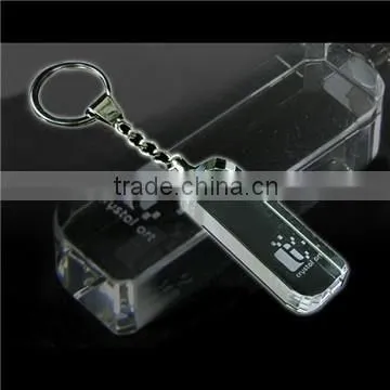 Crystal glass engraved ballet dancer key chain for sports souvenirs dancing gifts