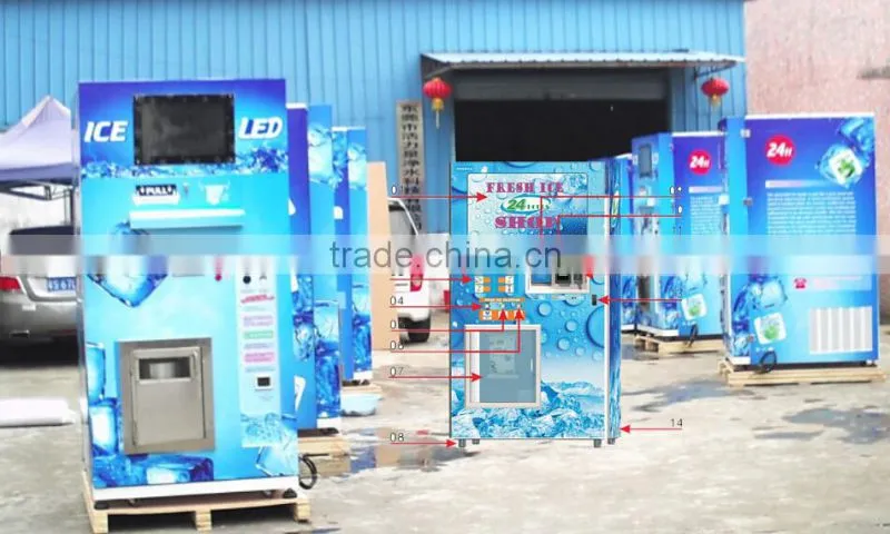 Full Automatic Multifunction Ice Vendor/ Ice Dispenser/ Ice ATM Machine For Sale