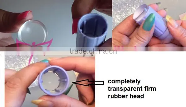 2016 new nail stamper,clear jelly nail stamper,transparent nail stamper