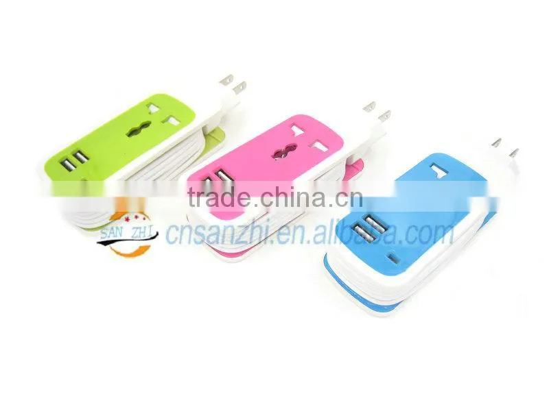 US power outlet wall with two usb for United states