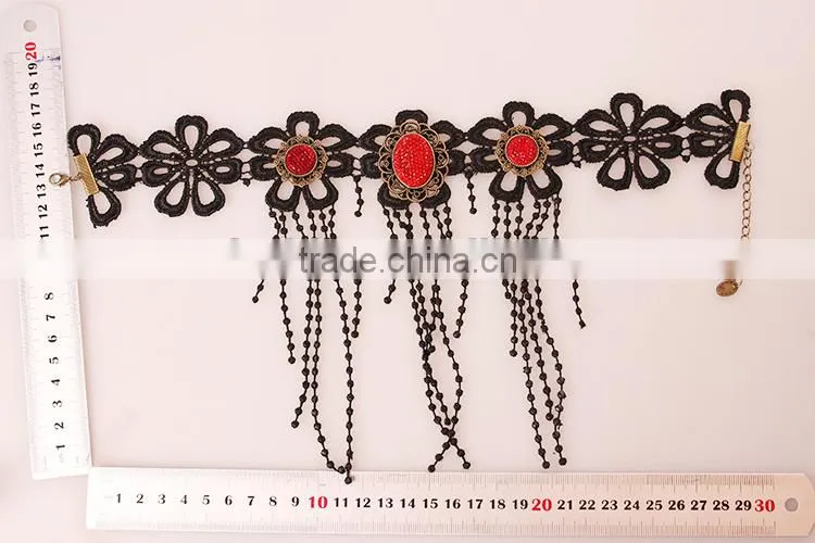 lace fashion indian jewelry set, cheap necklace and earring sets