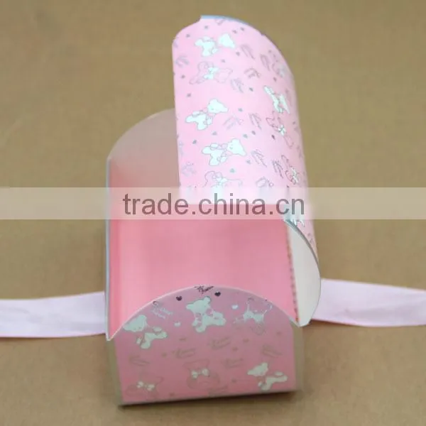 pink and blue paper printing box for cakes or candy