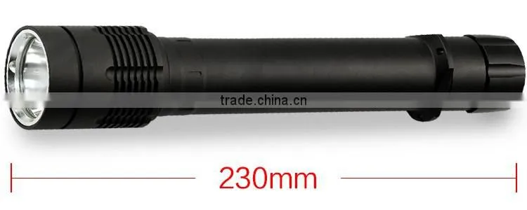 Most powerful 1000 Lumen xm l2 Ip68 26650 rechargeable battery led flashlight for diving