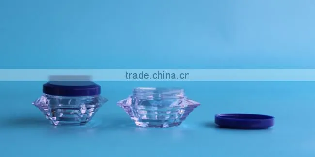 15ml 1/2 oz plastic cosmetic packaging cream jar