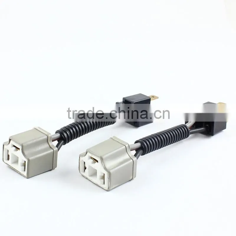 H4 9003 HB2 LED bulb socket H4 Ceramic Male Female LED extension cable holder plug adaptor socket connector