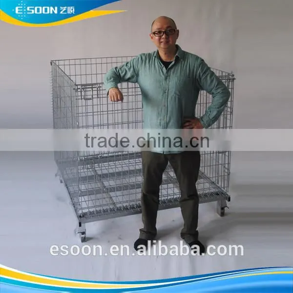 Metal wire weld mesh panel storage container