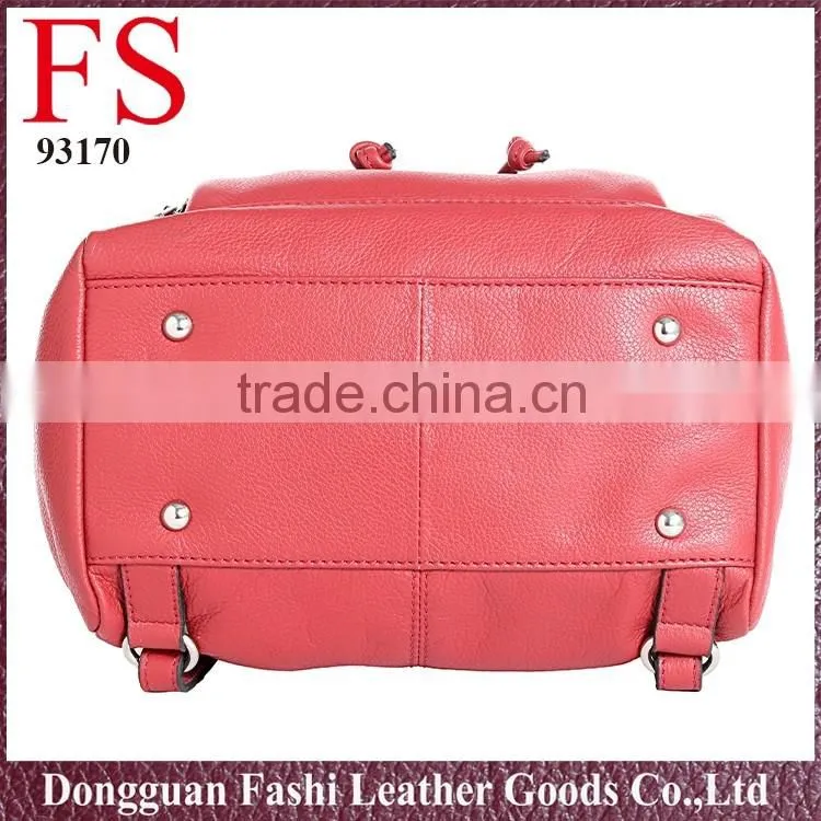 2016 newest cheap big lady leather backpacks