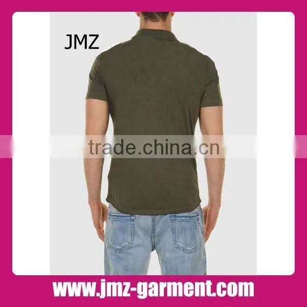 Popular sexy no button polo shirt