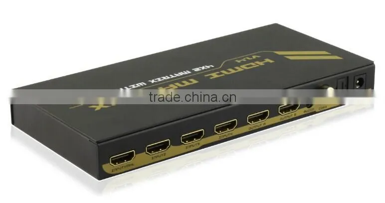 New Arrival V1.4 4kx2k 4 In 2 Out HDMI Matrix with Toslink SPDIF with IR Remote 4PET0402A