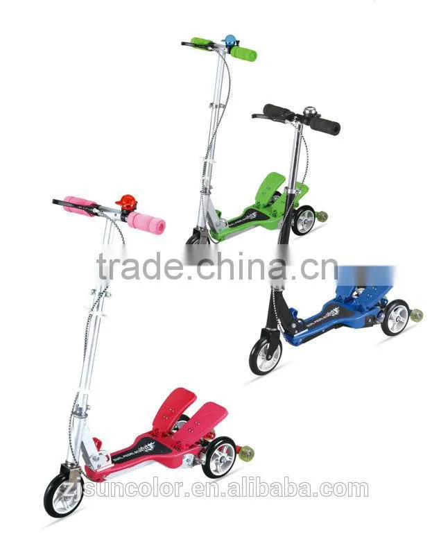 New products three wheel dual pedal scooter for wholesale