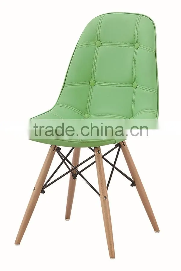 room furniture cheap red leather pu dining chair
