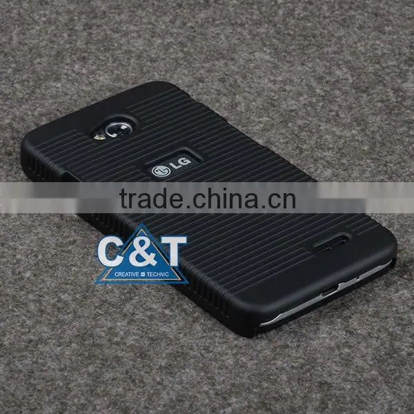 C&T Kickstand Belt Clip Holster Combo Shell Cover for LG Optimus L70 MS323