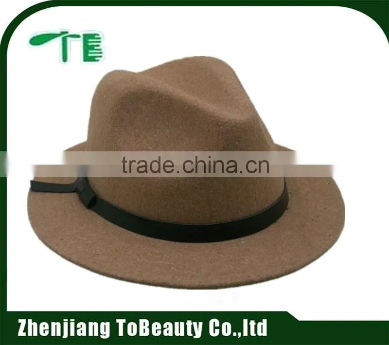 wholesale black and grey wool hat