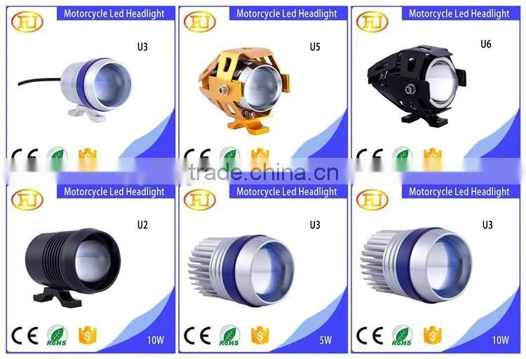12V rtd Led Motorcycle Headlight, Angle Eye Led Motorcycle Headlight