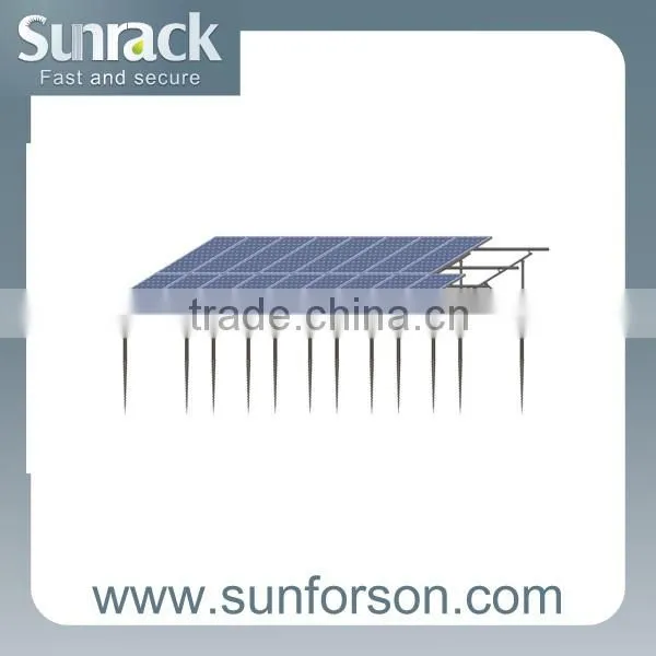 ground screw based mounting system solar ground mounting structure