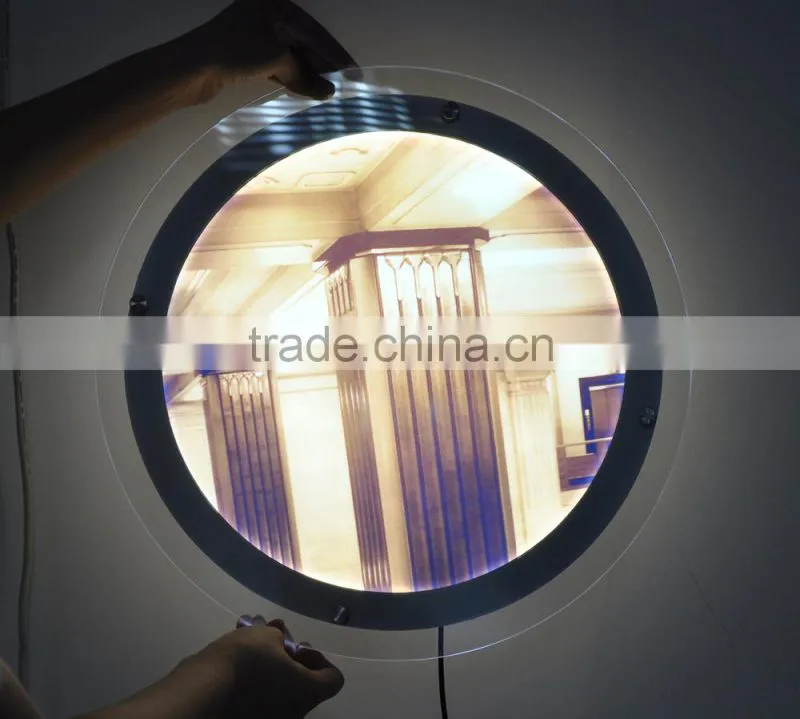 Transparent Acrylic Led Compass Signboard Sign Display