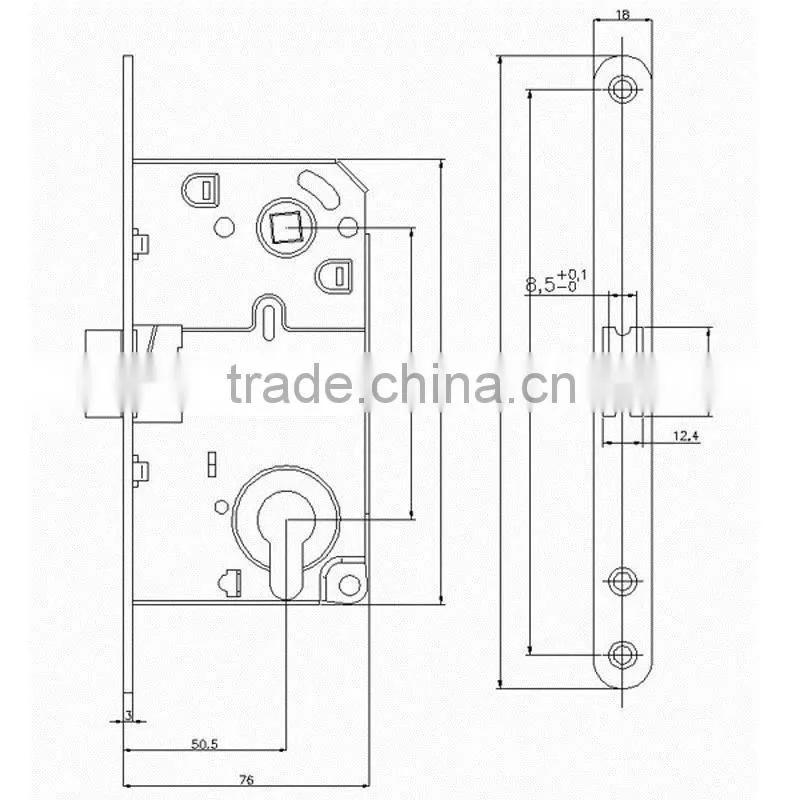 RL410 key lock MORTISR door lock italy