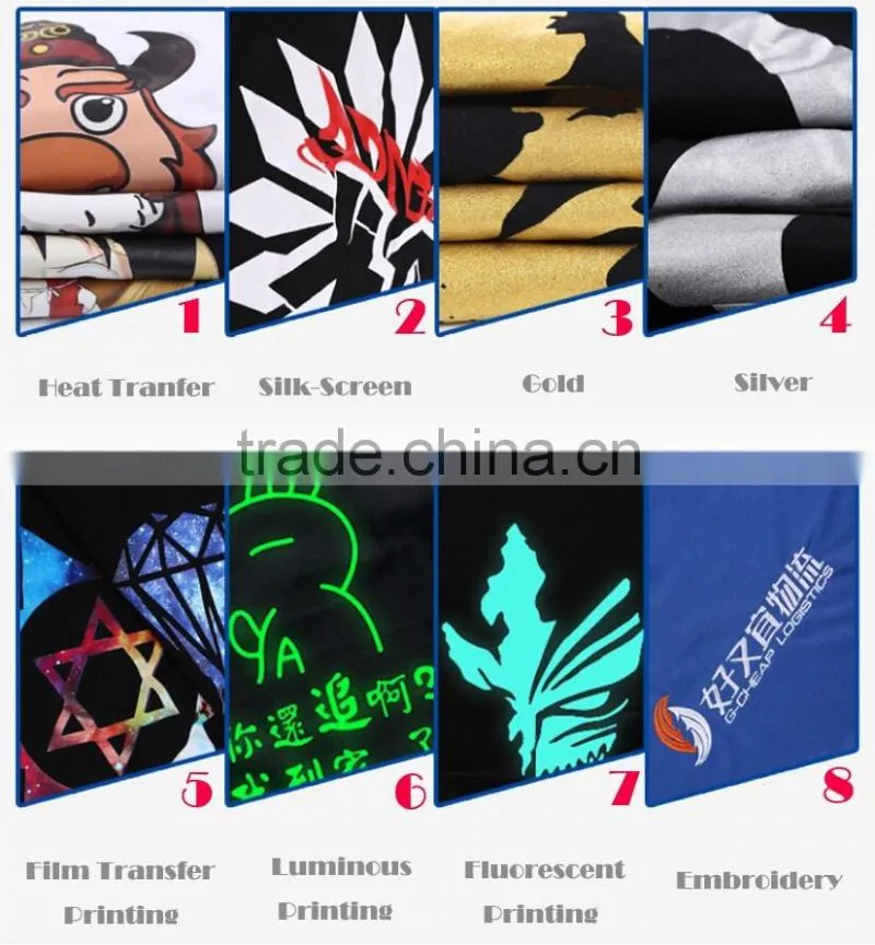 Custom Logo Print 100% Cotton T Shirt In Bulk