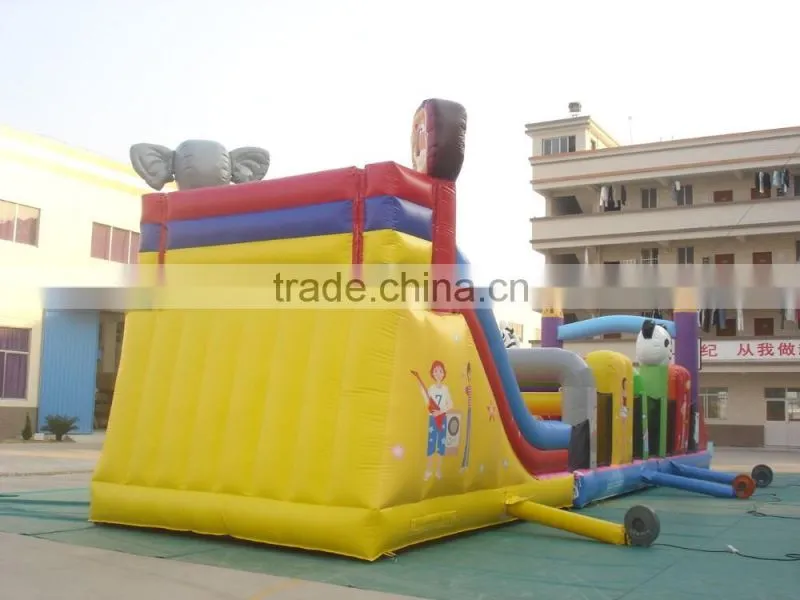 Commercial outdoor inflatable bouncer /inflatable slide bouncer /giant inflatable obstacle bouncer
