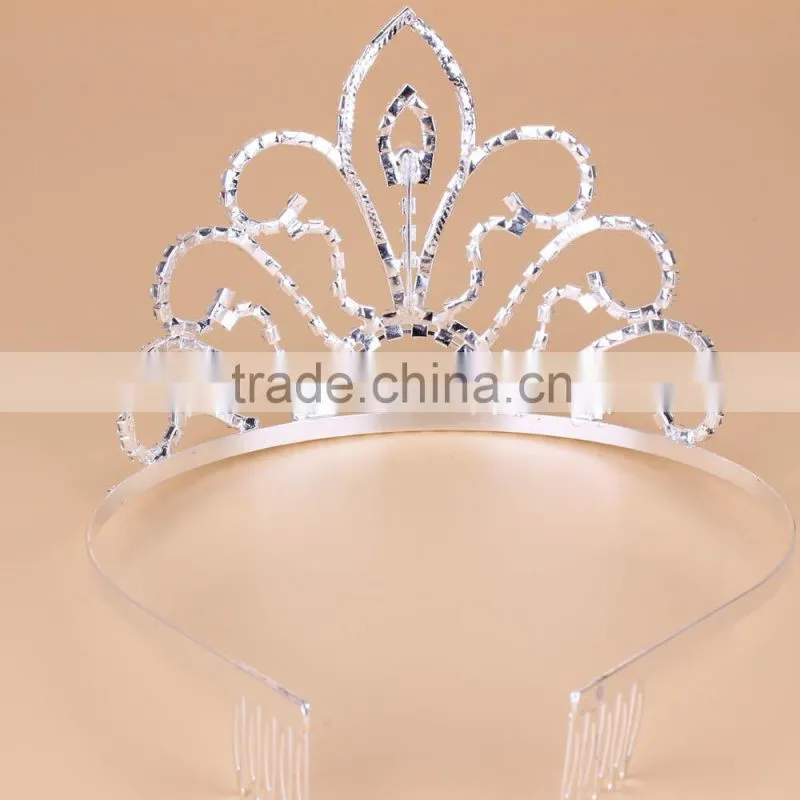 Rhinestone crystal Fashion Bridal Jewelry sets Metal Wedding Tiaras and crown