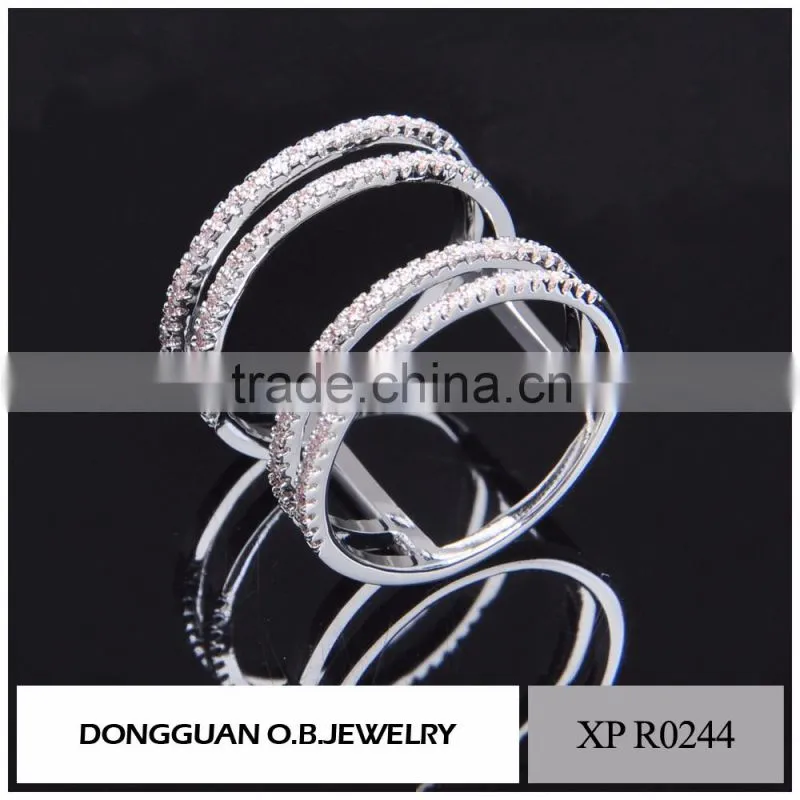 Fashion ring finger rings photos, latest wedding 2 gram white gold ring charm jewelry