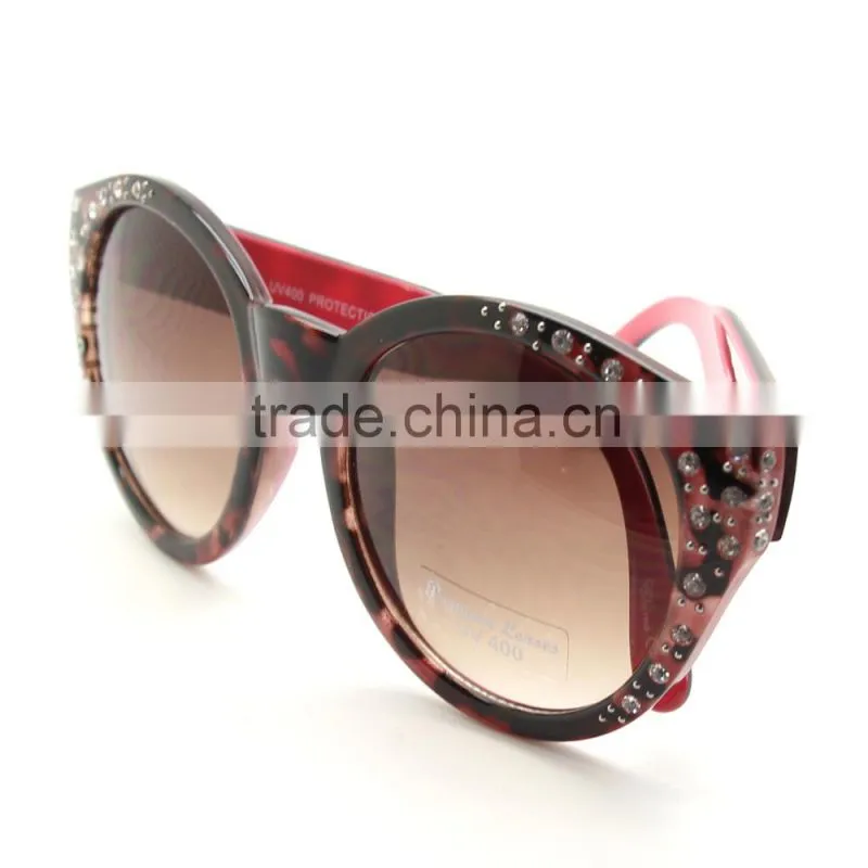 Good quality and competitive price hand made with diamond round sunglasses