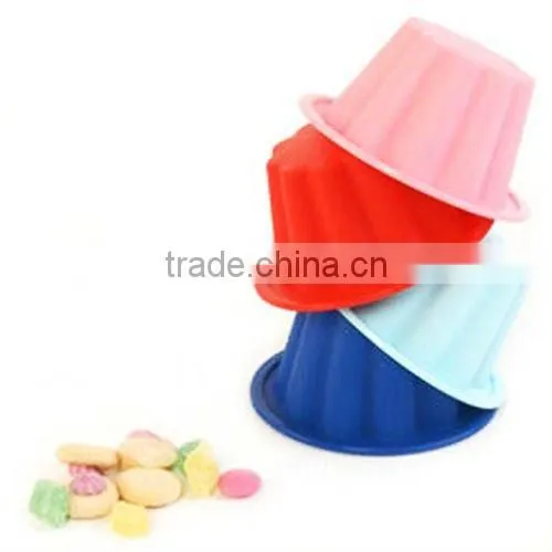 colorful lovely silicone mufin cake mould