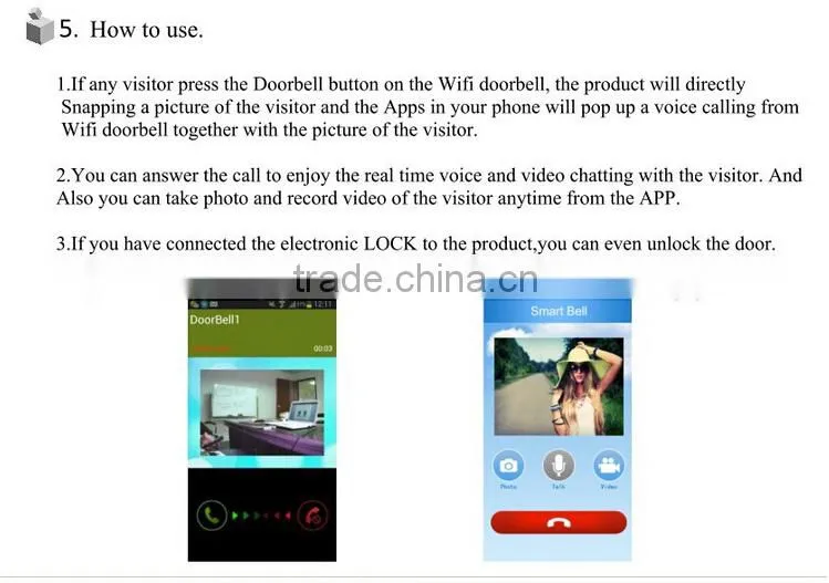 doorbell camera wifi wireless doorbell for the deaf