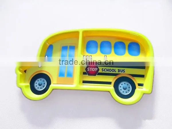 bus car shaped melamine plate