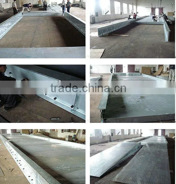 Steel Stracture Electronic vehicle Weighbridge With Printer/Hot Sell Export Movable Truck Scale/100 ton weightbridge